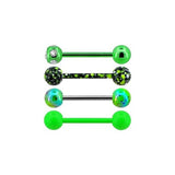 Stainless steel Tongue Ring - 4 Piece