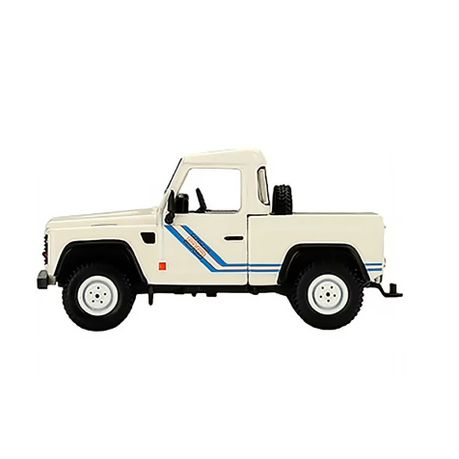 Mini GT Land Rover Defender 90 Pickup White 1:64 Model