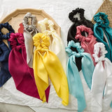 10 Piece Satin Scarf Scrunchies