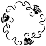Jem Stencil - Ribbon and Bells - 140 x 5,5
