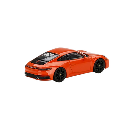 Mini GT - Porsche 911 - 992 - Carrera 4S Lava Orange 1:64 Model Model Car