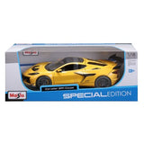 Maisto 1/18 Chevrolet Corvette ZR1 Coupe - Yellow (27.2cm Long)