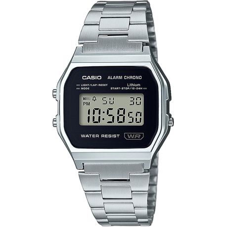 Casio Men's Digital Watch With Stainless Steel Bracelet