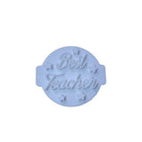 Hubbe Cookie Cutter - Best Teacher with Stars Embosser