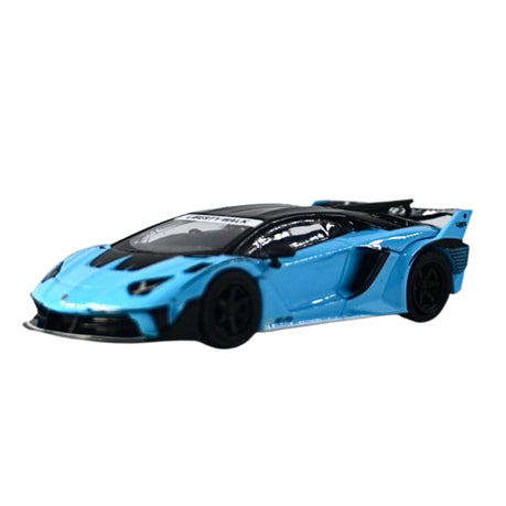 Mini GT 1:64 LB Silhouette Works Lamborghini Aventador Blue