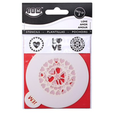 Jem Stencil - Love Set of 3 - 90mm / 3.5”