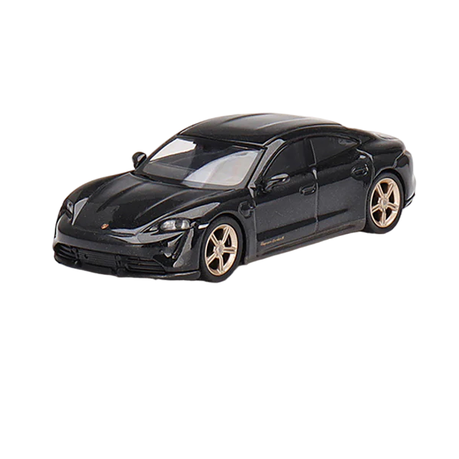 Mini GT - Porsche Taycan Turbo S Volcano Grey 1:64 Model