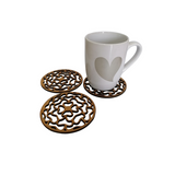 Wooden Doodle Shapes Coasters