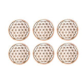 Wooden Flower of Life Coasters