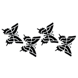 Jem Stencil - Butterflies Four - 125 x 58mm / 5 x 2.3