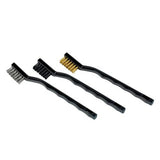 Marceu 3pcs brush set metal, brass, nylon 71027