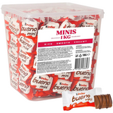 Kinder Bueno Minis Milk Chocolate Hazelnut Rich Creamy Wafer Tub 1kg