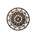 Wooden Round Floral Coasters