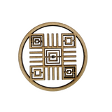 Wooden Geometric Circle Coasters