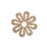 Wooden Round Flower Coaster