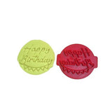Hubbe Cookie Cutter - Happy Birthday with Banner Embosser