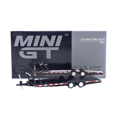 Mini GT Car Hauler Trailer Black 1:64 Model