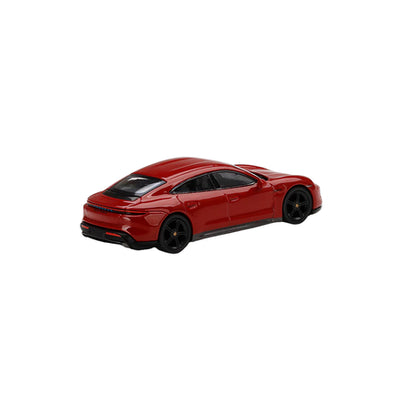 Mini GT Porsche Taycan Turbo S Carmine Red RHD 1:64 Model