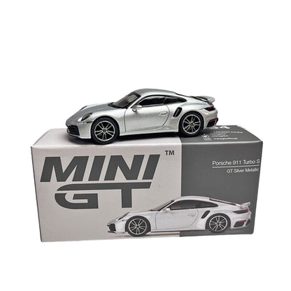 Mini GT - Porsche 911 - 992 - Carrera 4S GT Silver 1:64 Model