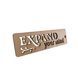 Wooden Expand Your Mind Bookmark Stencil