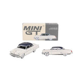 Mini GT Lincoln Capri 1954 Arctic White and Atlantic Blue 1:64 Model