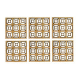 Wooden Geometric Squares Coasters
