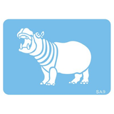 Jem Stencil - Hippo - 72 X 97mm / 4 X 4”
