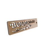 Wooden Bookaholic Bookmark Stencil