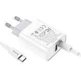 Hoco C80A Type-C to Type-C PD + QC3.0 Charging Set