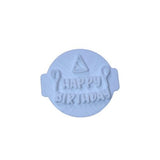 Hubbe Cookie Cutter - Happy Birthday with Party Hat Embosser