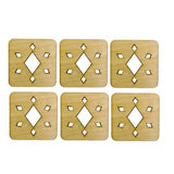 Wooden Square Diamonds Coasters