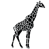 Stencil - Giraffe - 52 X 145mm / 2 X 5.7”