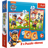 Trefl Puzzles 2 in 1 Memos - Paw Team