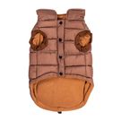 All Pet Solutions Luxury Large Dog Puffer Jacket Brown