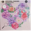 Art Studio Crystal Canvas Detailed Flower Butterfly