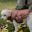 All Pet Solutions Luxury Large Dog Puffer Jacket Brown