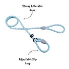 All Pets Solutions Reflective Rope Slip Dog Lead Blue - 140cm