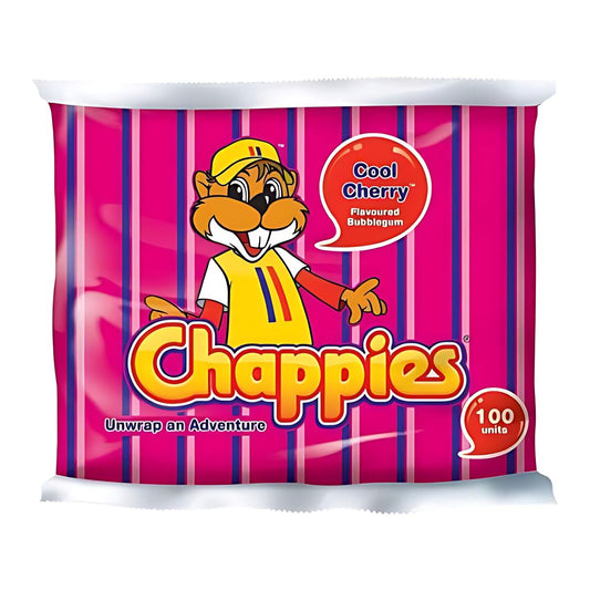 Chappies - Cool Cherry flavoured bubblegum - 100's