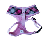 All Pet Solutions Pink Tartan Dog Harness with Reflective Strip - Medium
