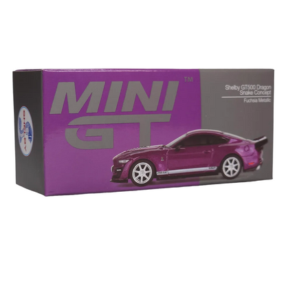 Mini GT Shelby GT500 Dragon Snake Concept Fuchsia Metallic 1:64 Model