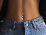 Internally Treaded Titanium Belly Ring 5 Pack - Set 1