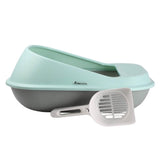 AllPetSolutions Cat Litter Tray & Scoop - Green