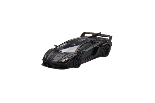 Mini GT Lamborghini Aventador Matt Black LBSW 1:64 Model