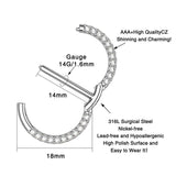Stainless Steel Clicker Nipple Shield Piercing - Silver