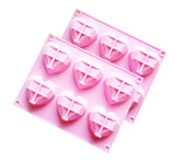 3D Diamond Heart Silicone Mould
