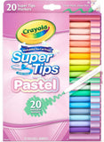 Crayola 20 Piece Super Tips Washable Pastel Markers