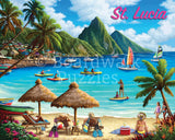 Boardwalk St. Lucia Puzzle - 500 Piece
