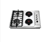 Goldair 2 Gas 2 Elelctric Hob With Cast Iron Pot Stands