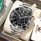 OLEVS Men's Stylish Quartz Stainless Steel Wristwatch