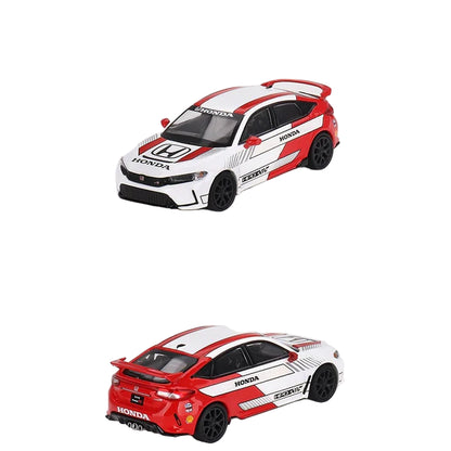 Mini GT Honda Civic Type R #2 2023 Pace Car White 1:64 Model